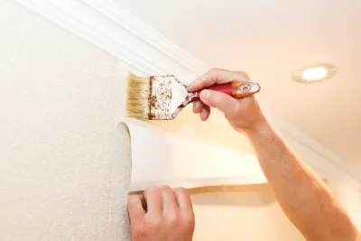 Pose de papier peint à Dannemois — revêtements muraux et toiles de verre